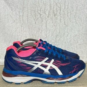 ASICS Womens Blue/Pink Gel Ziruss 3 Running Athletic Sneakers Shoes SZ US 8
